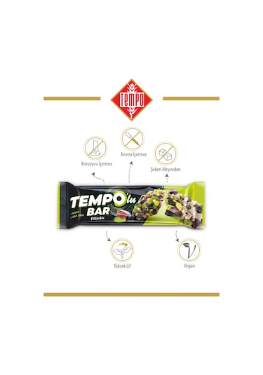 Tempolu Antep Fıstıklı Bar 30 G X 12 Adet