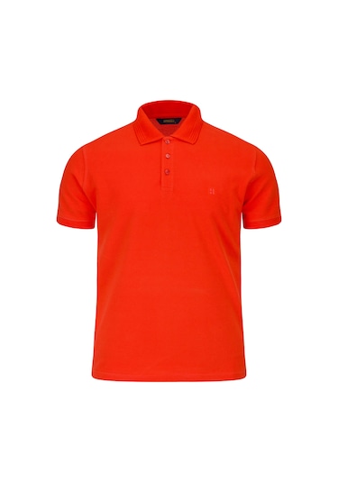 Hatemoğlu Nar Çiçeği Regular Fit Polo Yaka 100% Pamuk Tişört