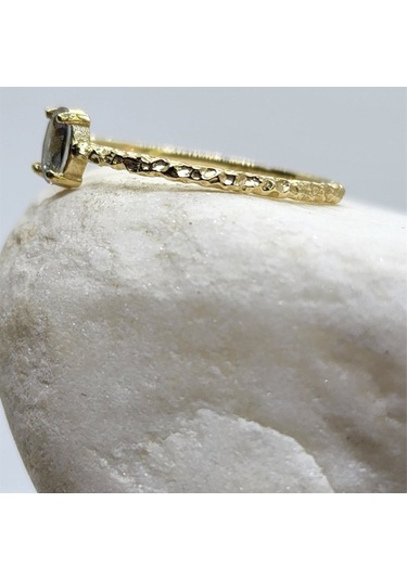 Mila 0,30 Ct Sultanayt Tektaş Minimal Tasarım 14 Ayar Altın Yüzük 552950164