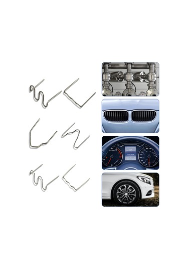 Gajeena 1200 Adet Çelik Plastiği Tamir İğneleri 6 Tip - Araba Tampon Ve Plastik Parçalar İçin Kaynak İğneleri