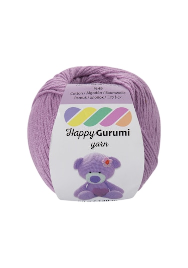 Happy Yarn Happy Gurumi Amigurumi Örgü İpi 50gr 130m Mor