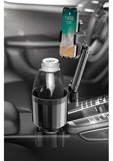 Ulzyvf Ayarlanabilir Telefon Ve Bardak Tutucu, Araba İçin 2'si 1 Arada