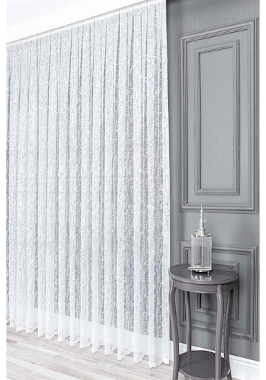 Evdepo Home Kullanıma Hazır Örme Tül Perde (540715464)
