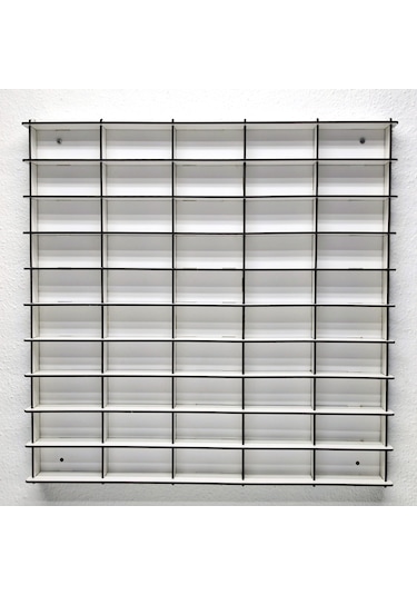 Woodbu 1/64 Hobi Araba Rafı 50 Araç (Hot Wheels, Matchbox)