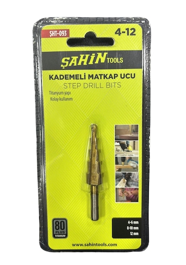 Hss Kademeli Matkap Ucu Sac Delgisi 4-12 Mm