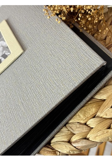 Rabsev 13x18cm 200 Fotoğraf Kapasiteli Lüks Çerçeveli Koton Fotoğraf Albümü WPP57200-V