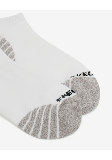 Skechers 3'lü Unisex Yarım Taban Destekli Low Cut Çorap Unisex Beyaz Çorap S119432-107 Beyaz