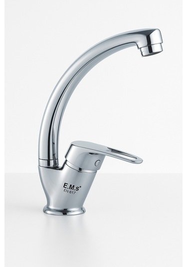 Kuğu Evye Bataryası Mutfak Lavabo Musluğu, Uzun Ömürlü Ve Şık Tasarım Krom