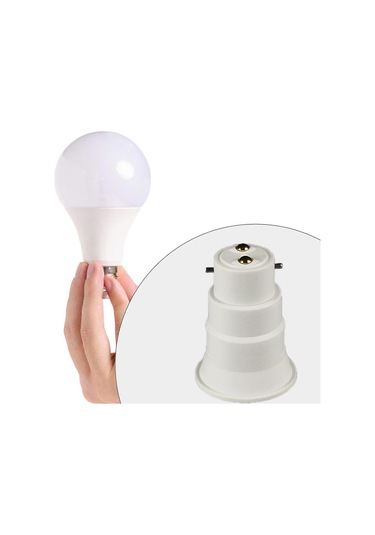 2-4'lü Paket B22'den E27'ye Ampul Dönüştürücü Armatür Lamba Diğer