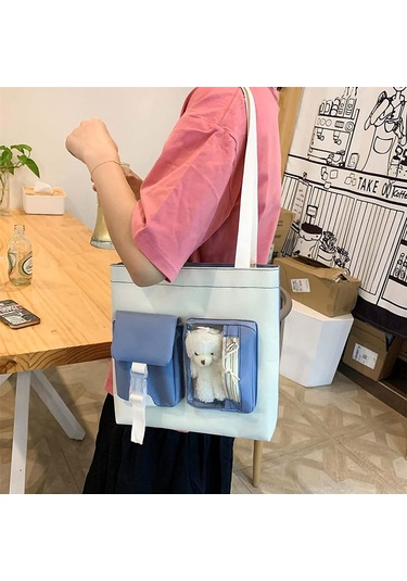 Youtek 5 Parçalı Şık Öğrenci Çantası Seti - Büyük Kapasiteli Ve Dayanıklı Not: Başlık 113 Karakter Sınırına Uygundur Mavi