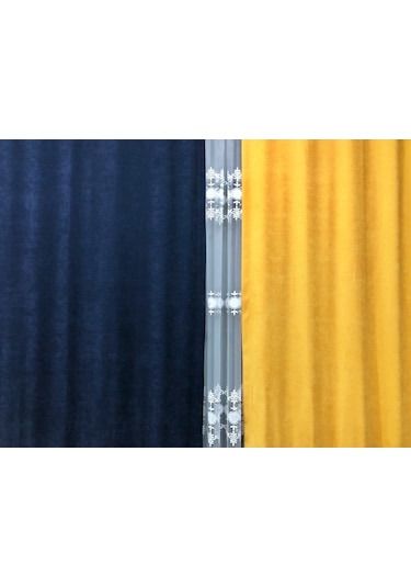 Perdefony 43 Renk Güneşlik Fon Perde Düz Dikim