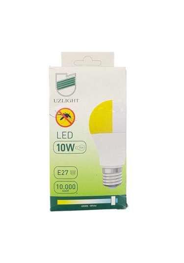 Uzlight 10 Watt Sinek Kovucu Led Ampul E27 3 Adet Beyaz, Sarı