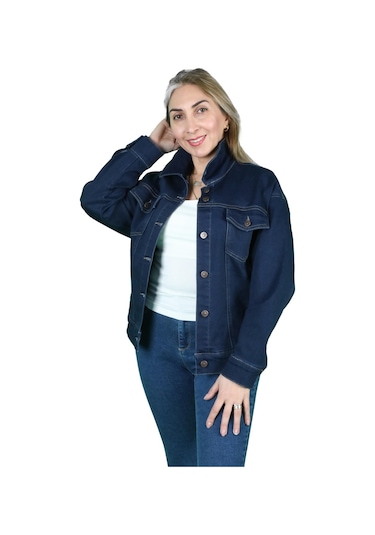 Kadın Şardonlu Kot Ceket 001