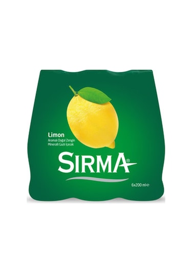 Sırma Limon Aromalı Maden Suyu 6 x 200 ML