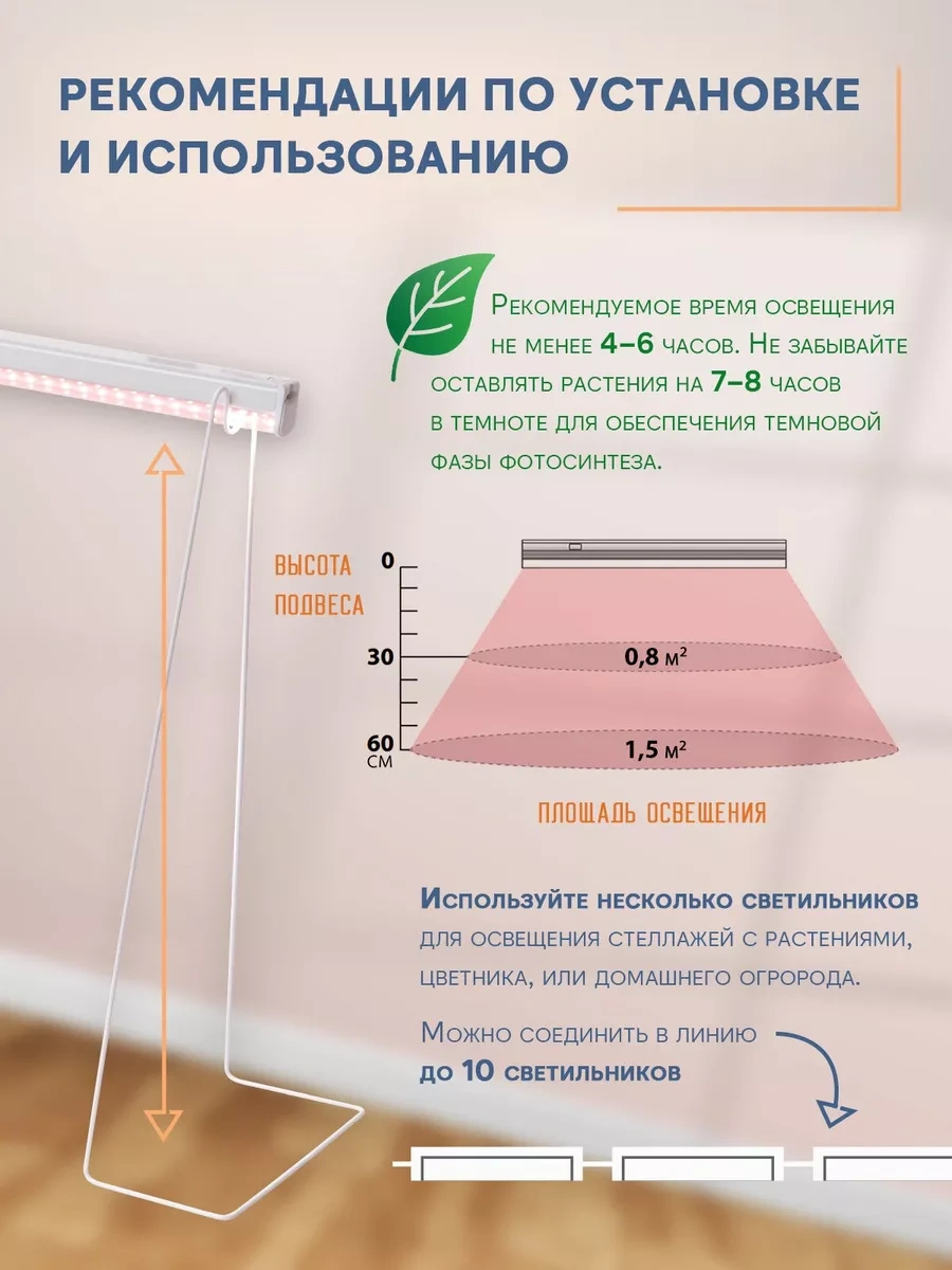 Uniel Kiler İçin Fitolamba 560mm Sple 18w 266419062 Beyaz