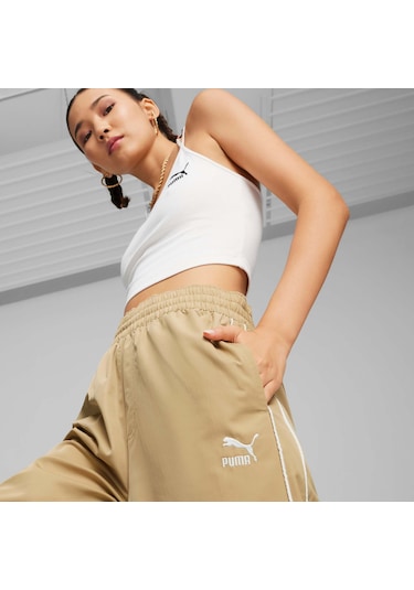 Puma T7 Kadın Relaxed Track Pantolon 624216 83 Bej