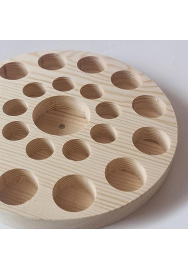 Suntek Uçucu Yağ Ekran Depolama Düzenleyici Raf Ahşap-22-yuva Ahşap 22 Yuva