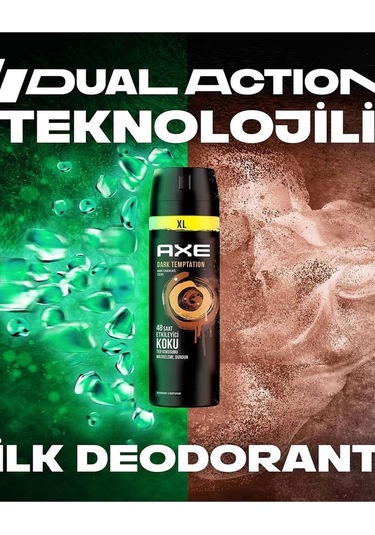 Axe Dark Temptation XL 48H Erkek Sprey Deodorant 200 ML