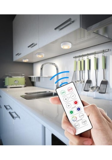 Inf Led Spot Seti 2 Pratik Uzaktan Kumandayla 6 Şık Işık Diğer