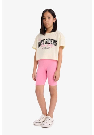 Defacto Kız Çocuk Kısa Boy Tayt B5591a825smpn46 Pembe