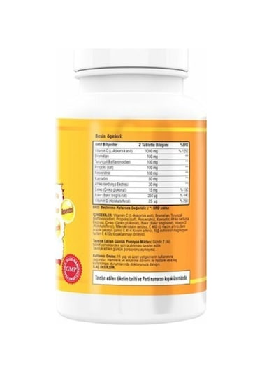 Vitamin C Çinko Propolis 180 Tablet X 2 Adet Vitamin D Çinko
