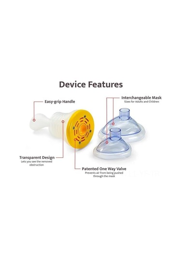 Yifomall Ev İçi Taşınabilir Boğulma İlk Yardım Seti - Solunum Eğitimi İçin Akciğer Hacmi Egzersiz Cihazı