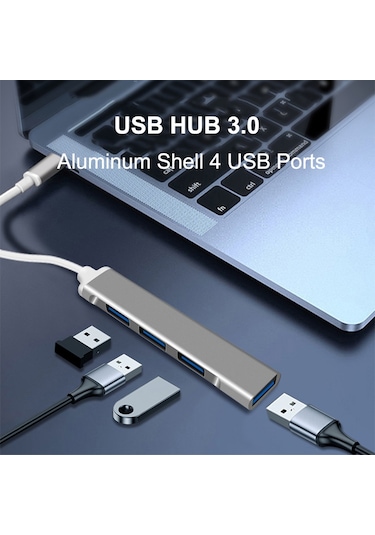 Batcell 4 Port Type-C USB Çoğaltıcı USB Hub OTG USB Çoklayıcı Type c 3.0
