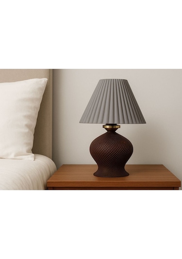 Luxury Modern Tarz Yatak Odası / Çocuk Odası Abajur-432 Gri