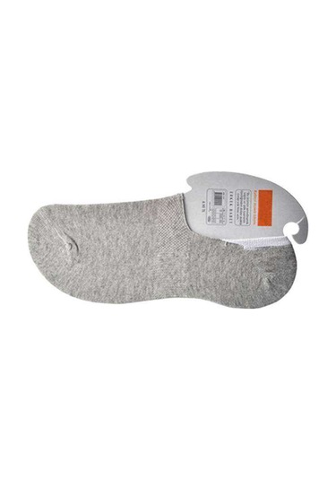 Gri Erkek Babet Çorap 9 Çift Karışık Çok Renkli