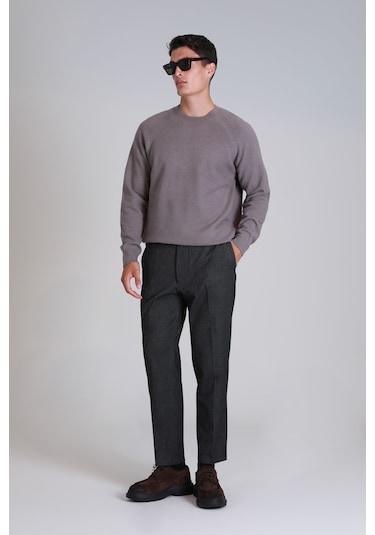 Lufian Bert Spor Erkek Chino Pantolon Slim Fit Koyu Gri Koyu Gri 112190307100160 Koyu Gri