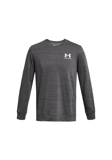Under Armour Rival Terry Lc Crew Erkek Sweatshirt 1370404-025 Gri