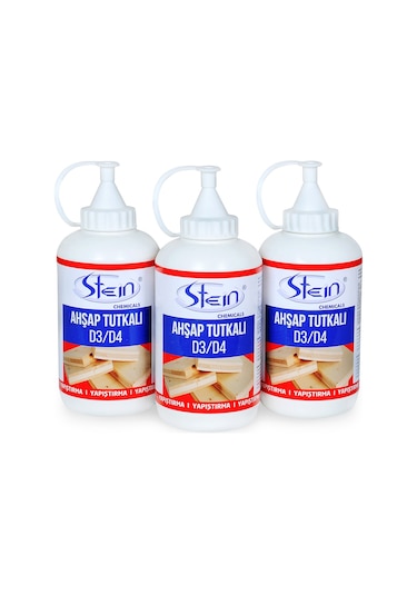 Stein D3 - D4 Şeffaf Süper Güçlü Ahşap Tutkalı 550 G
