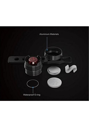 Dancemonkey Usb Şarjlı Bisiklet Farı & Arka Lamba - 360 Dönme, Su Geçirmez, Kırmızı Turuncu
