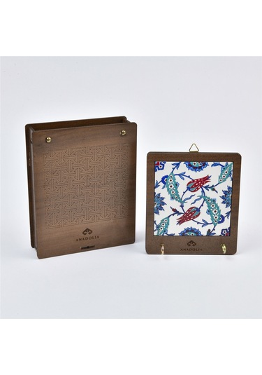 Anadoliamağazacılık Çini Serisi Lale Ve Sümbül Seramik Dekoratif Askılık Diğer