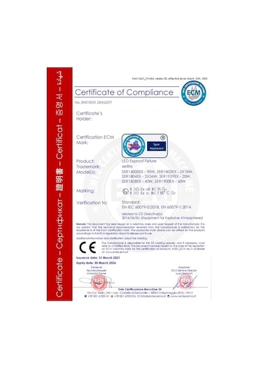 Ex-proof ATEX 2x36W balastlı ZONE 2 fluoresan aydınlatma armatürü