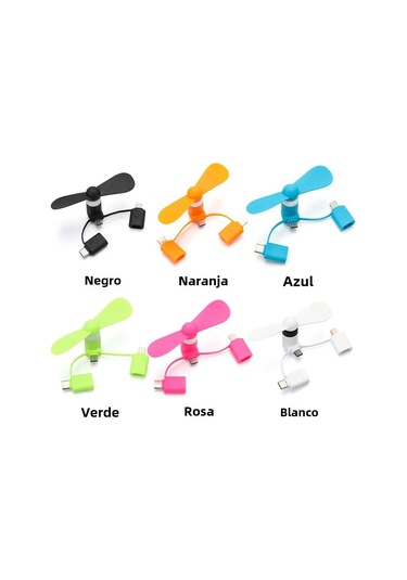 3'ü 1 Arada Mini Elektrikli Cep Telefonu Vantilatörü Beyaz 1 Adet