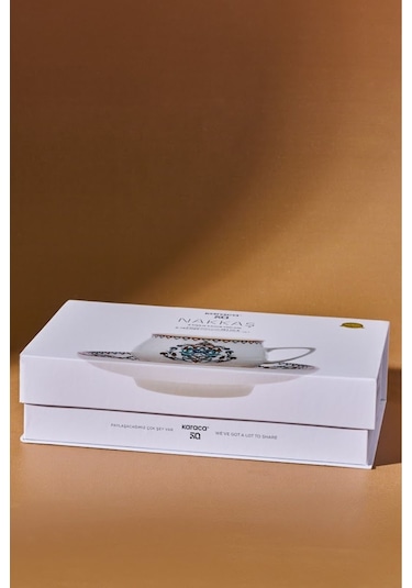 Karaca  Nakkaş 6 Kişilik Kahve Fincanı Takımı 100 ml