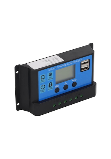 Moveevo 12v/24v Güneş Paneli Kontrolörü Mppt, Lcd Ekranlı, 100a, Usb Çıkışı, Aşırı Akım Korumalı Güneş Şarj Regülatörü