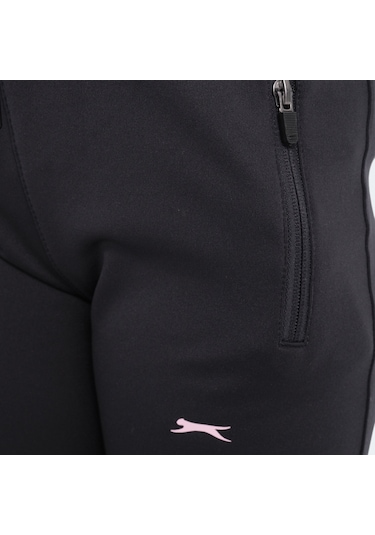 Slazenger NOON Çocuk Fermuarlı Kapüşonlu Cepli Lacivert / Pembe Eşofman Takımı