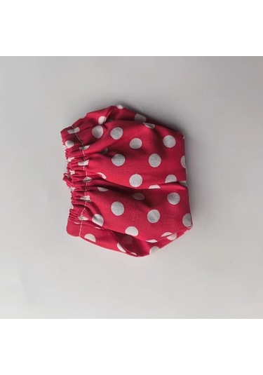 Elmpaly Kırmızı Beyaz Noktalı Yıkanabilir Sincap Bezi Açık Eğitim Ve Temizlik Ürünleri