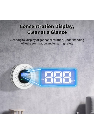 Kangvka Wifi İle Bağlı Doğal Gaz/biyogaz Tespit Cihazı, Akıllı Ev Gaz Sızıntı Alarmı, 80db Ses Uyarısı, Smart Life Uygulaması Entegre Edildi