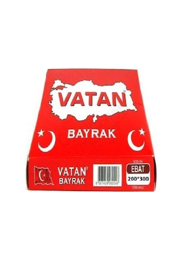 Vatan Bez Türk Bayrağı %100 Polyester 200x300 Cm Kod: Vt111