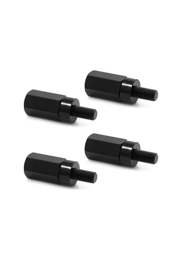 Padalink Can Am X3 İçin 4 Adet Siyah Alüminyum Koltuk Yükseltici Seti, Yastıkçıklı