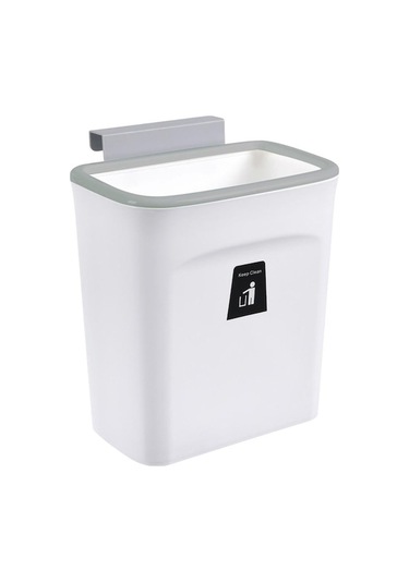 Novahub Mutfak Dolabı Duvara Monte Çöp Kovası Ev İçin Asma Atık Konteyneri Beyaz Beyaz