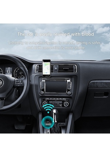 Honmex 5.1 Hıfı Bluetooth Alıcı, Nfc İle Araç Bluetooth Adaptörü, Konuşma Desteği Ve Tf Kartlı Mp3 Çalar