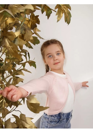 Minora Bolerolu Kısa Kardigan 133408904 Pembe