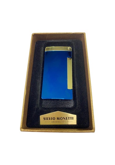 SİLVİO MONETTİ METAL SARI MAVİ ÇAKMAK