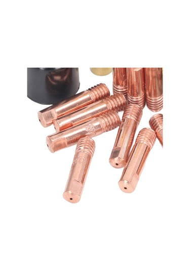 Moveevo 15ak Mıg/mag Kaynak Torç Aksesuar Seti - 14 Parça Bakır Iletken Uç, Gaz Burnu, Bağlantı Çubuğu Ve Kapak - Dayanıklı Ve Kolay Kurulum