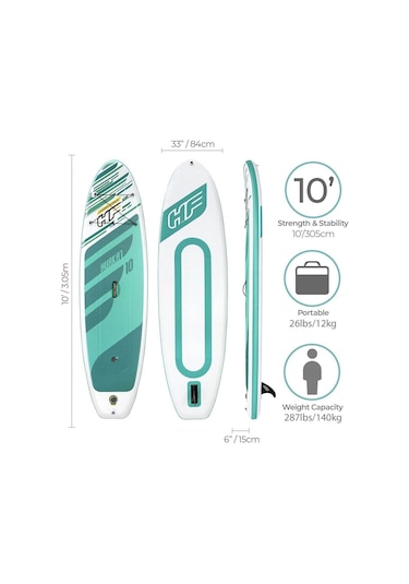 Bestway Hydro Force 65346 Şişme Paddle Board Ayakta Kürekli Sörf Set 305x84x15 Cm