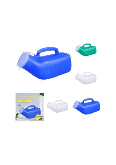 Yeşil 1200ml Taşınabilir Araba İdrar İşemek Kolu Kamp Mobil Tuvalet İdrar Şişesi Pisuar Depolama Erkekler İçin Yeşil